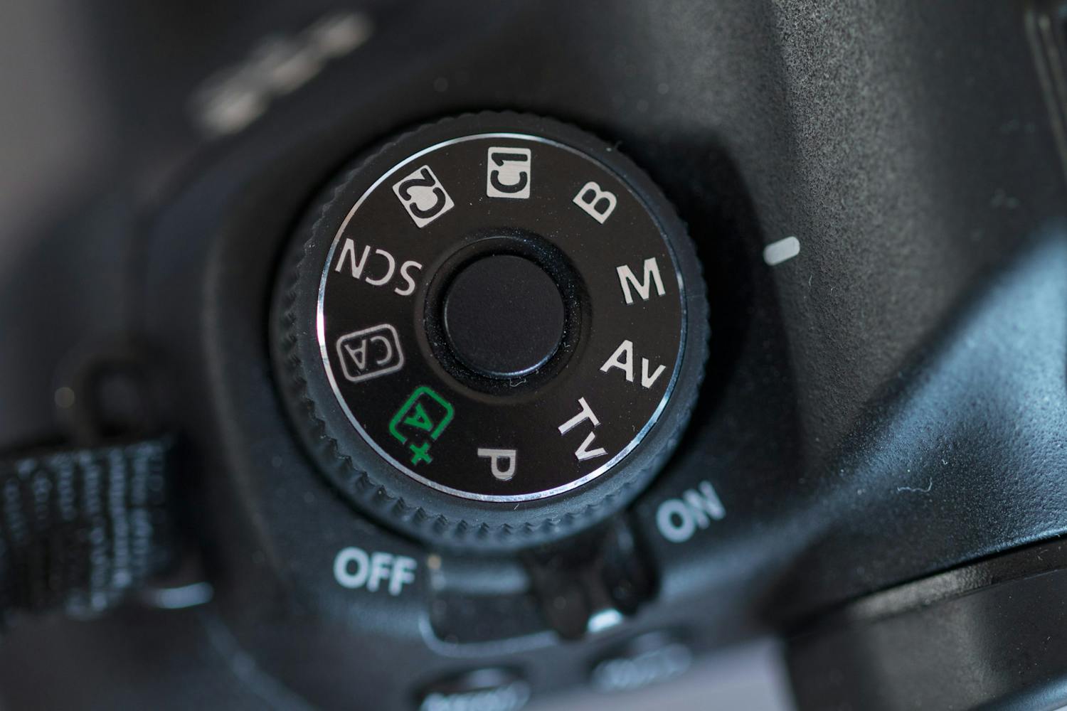 Knapp for opptaksprogram på Canon 6D